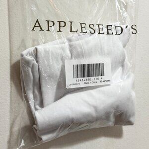 NWT New Appleseed's long sleeve turtleneck White Top Shirt L